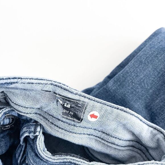 Volcom Vorta Women's Low Rise Slim Straight Stretch Denim Jeans Mid Wash Blue 28 - Picture 11 of 11